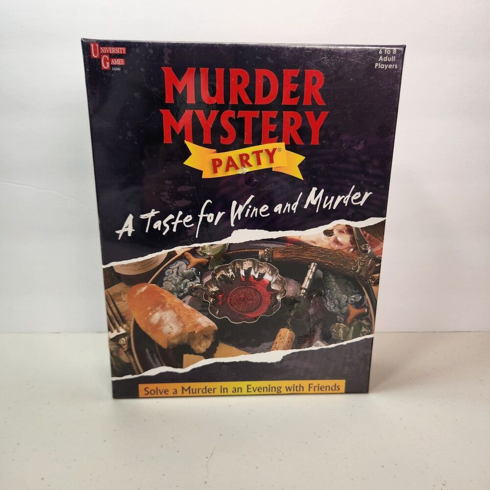 Murder Mystery Party Game: A Taste for Wine and Murder by UG -NEW 6 to 8 Players